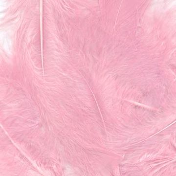 Eleganza Craft Marabout Feathers Mixed sizes 3inch-8inch 8g bag Lt. Pink No.21 - Accessories